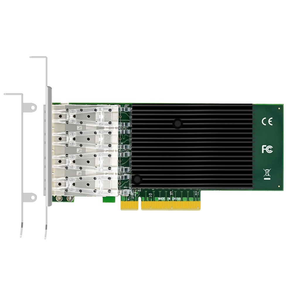 ST7219 4-Port 10Gb SFP+ Ethernet Network Card with Intel X710-BM1 Controller, PCIE 3.0 X8 Interface