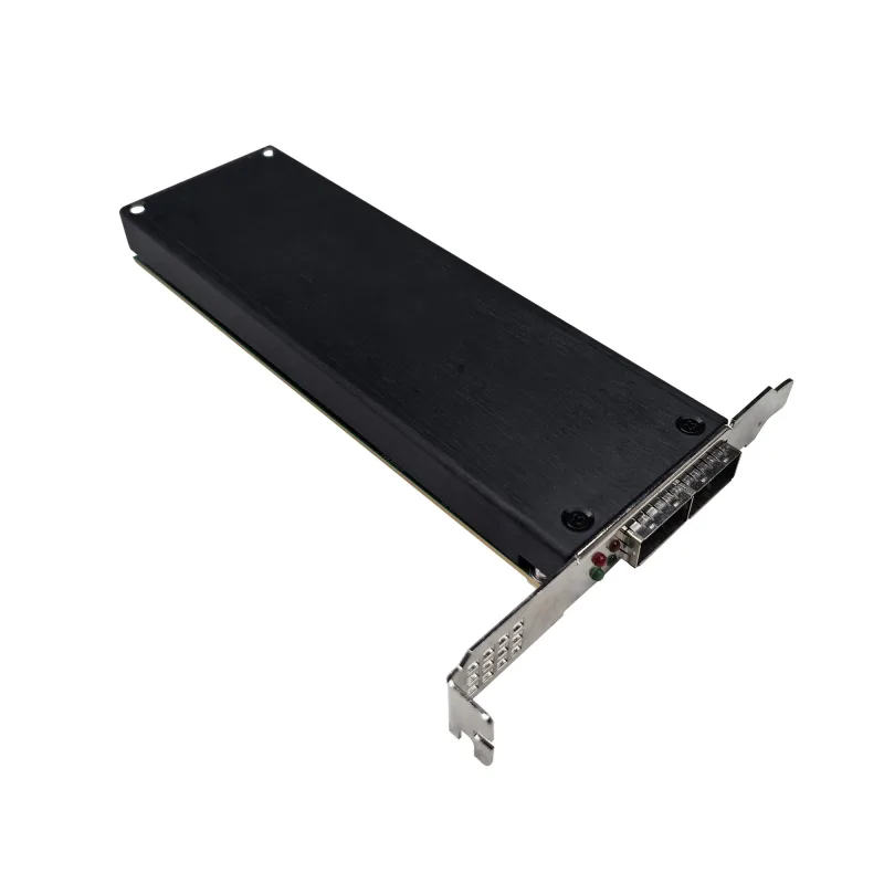 AiNet-PH2A106-Q2 HHHL adapter card based on PCIe Gen3.0 x8, 2x100G with up to 4GB DDR4 SDRAM