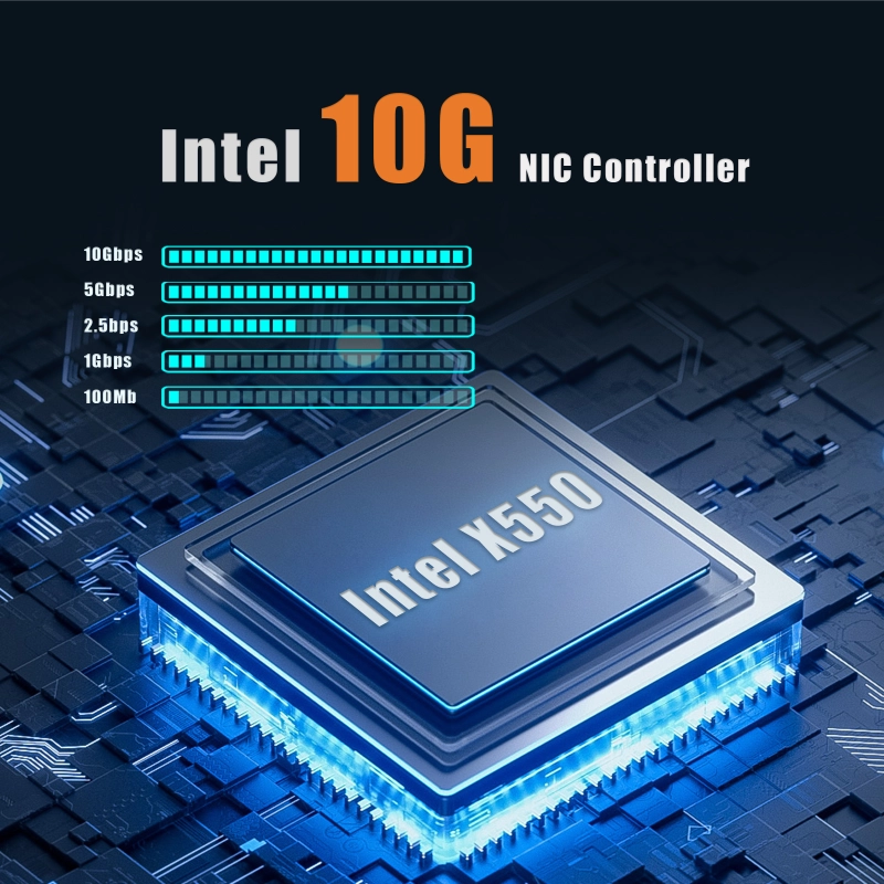 ST7368 2-Port 10Gb RJ45 Ethernet Network Card with Intel X550 Controller, PCIE 3.0 X4 Interface
