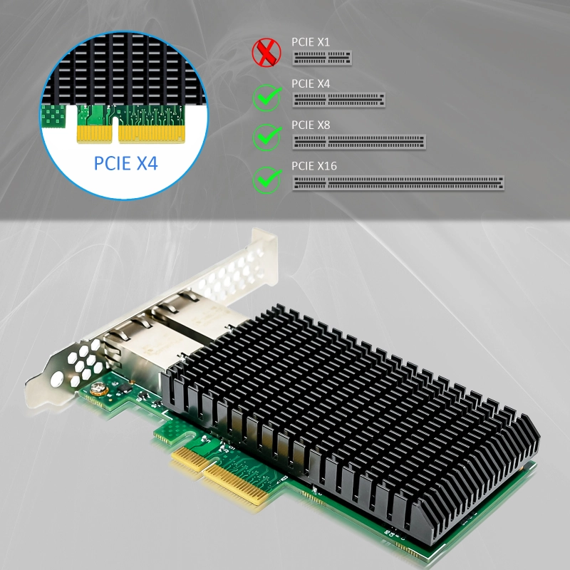 ST7368 2-Port 10Gb RJ45 Ethernet Network Card with Intel X550 Controller, PCIE 3.0 X4 Interface