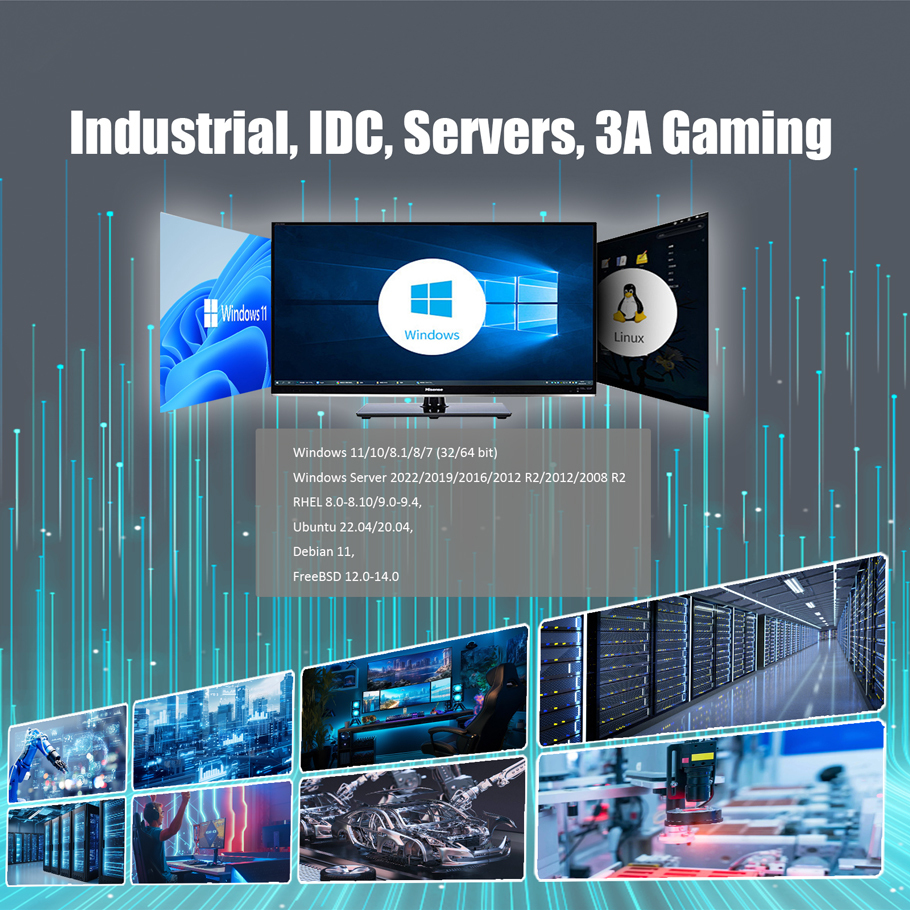 ST7218 2-Port 10Gb SFP+ Ethernet Network Card with Intel X710 Controller, PCIE 3.0 X8 Interface