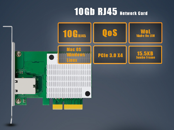 拡張カード OWCPCIE10GB Marvell AQC113CS PCIe 4.0 x4 e-TREND｜OWC OWCPCIE10GB [OWC 10G Ethernet PCIe Network Adapter