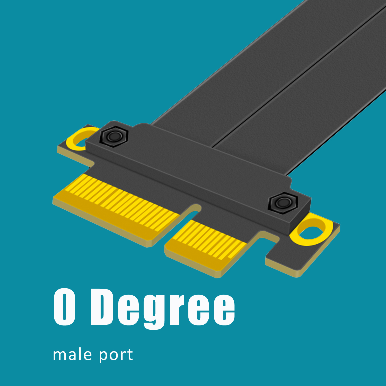 PCIE 3.0 X4 Riser Cable (0-90 degree conversion)