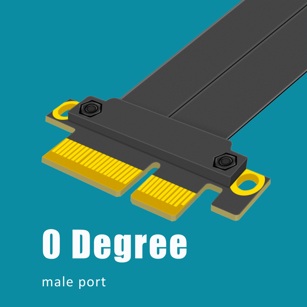 PCIE 3.0 X4 Riser Cable (0-90 degree conversion)
