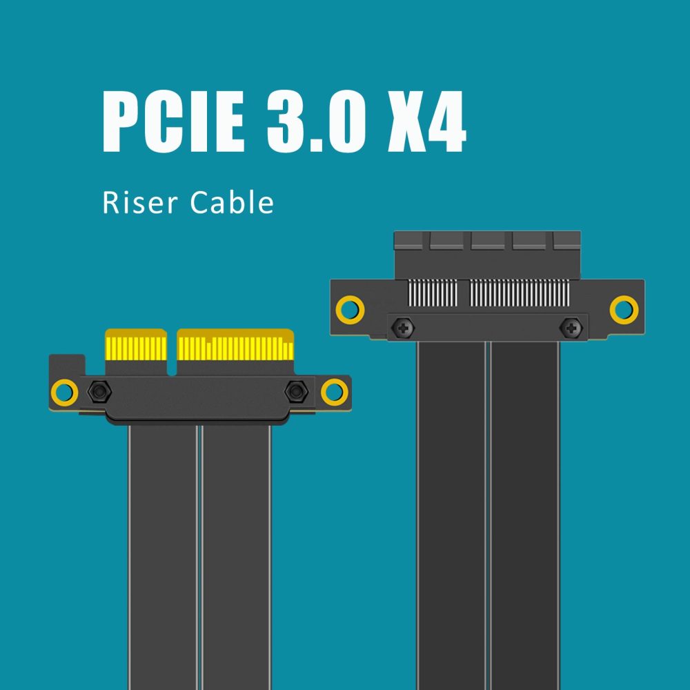 PCIE 3.0 X4 Riser Cable (0-180 degree conversion)