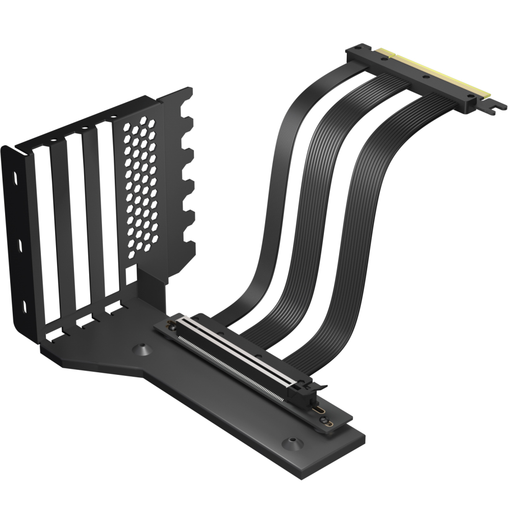 GLOTRENDS Vertical Graphics Card Support Bracket with 180mm PCIe 5.0 Riser Cable for 2-slot GPU Vertical Mount, Compatible with RTX5090 RTX4090 RX9070 RX7900