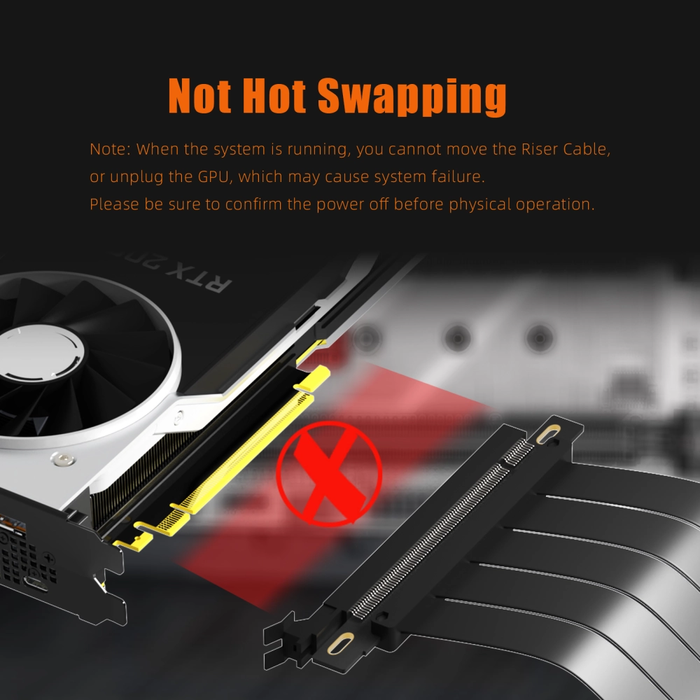 PCIe 4.0 16X Riser Cable