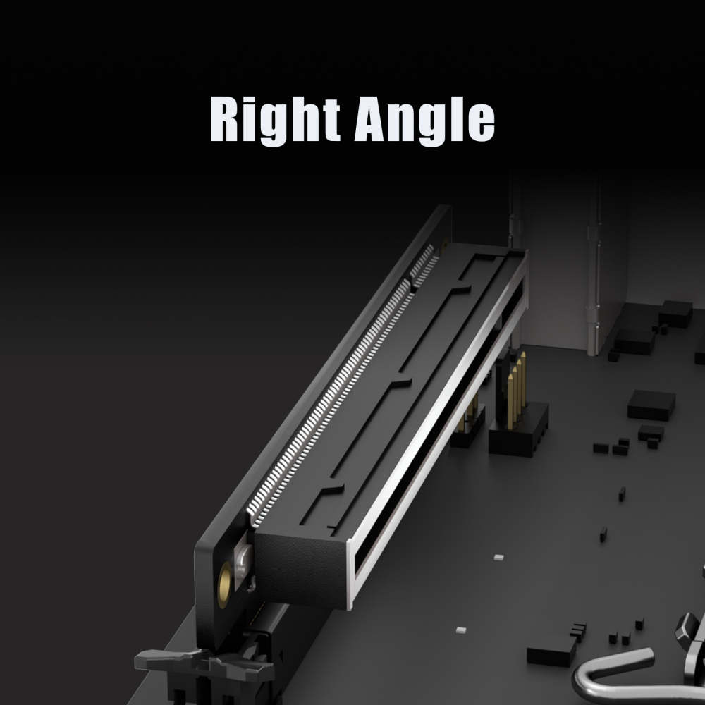 PA17 PCIe 5.0 X16 Riser Adapter Card, Right Angle and Low-Profile for 1U/2U Server Installation
