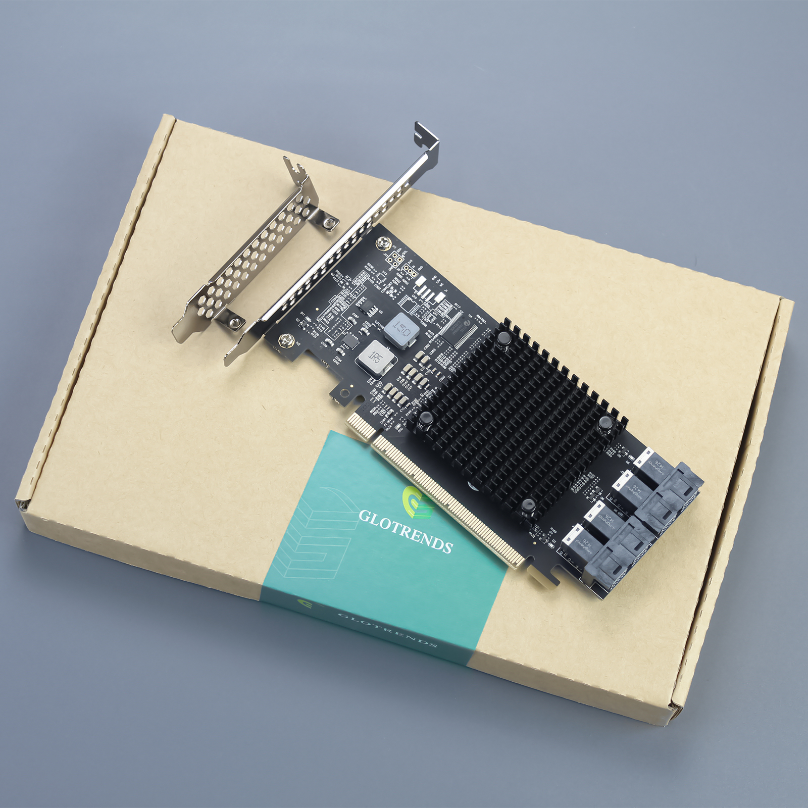 ST583 4-Port SFF-8643 to PCIE 3.0 X16 Adapter Card with PEX8747