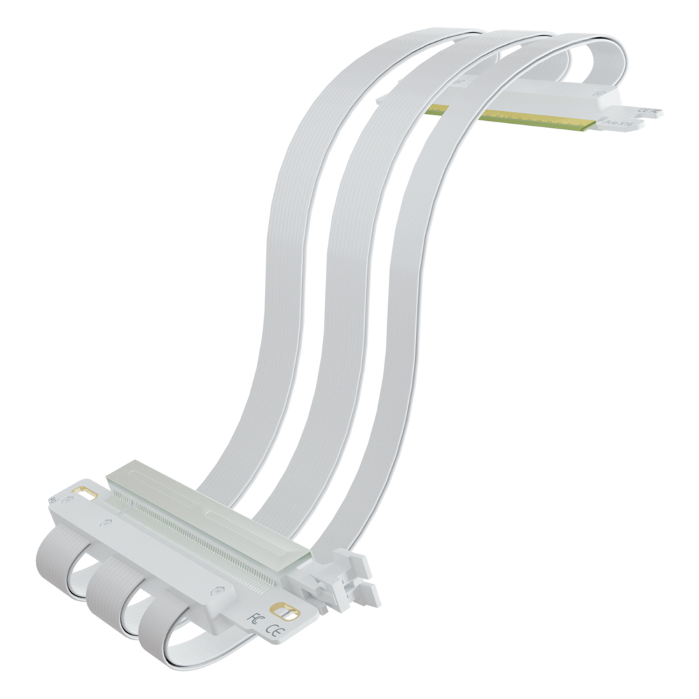 Dual Reverse PCIe 4.0 X16 Riser Cable for ITX Motherboard Installation(170x170mm),  Compatible with RTX 40/30 Series and Radeon RX7000/RX6000 Series