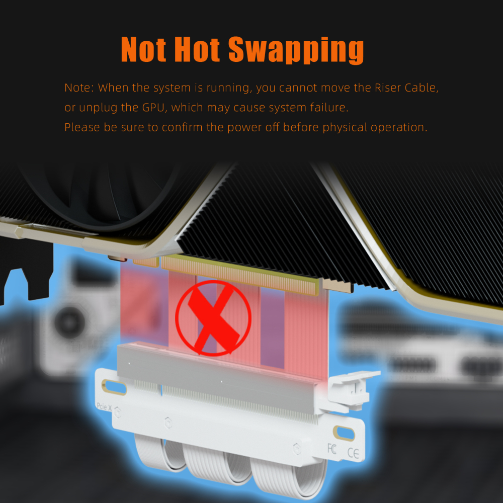 Dual Reverse PCIe 4.0 X16 Riser Cable for ITX Motherboard Installation(170x170mm),  Compatible with RTX 40/30 Series and Radeon RX7000/RX6000 Series