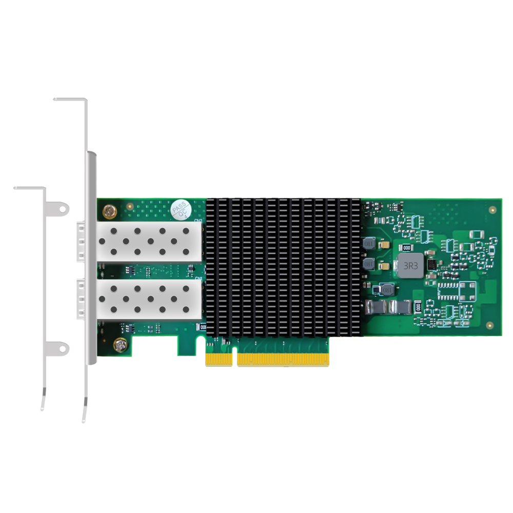 ST7443 2-Port 25Gb SFP28 Network Card with Broadcom BCM57414 Controller, PCIe 3.0 X8 Interface, Support RDMA (RoCE v1/v2), Not Infiniband RDMA