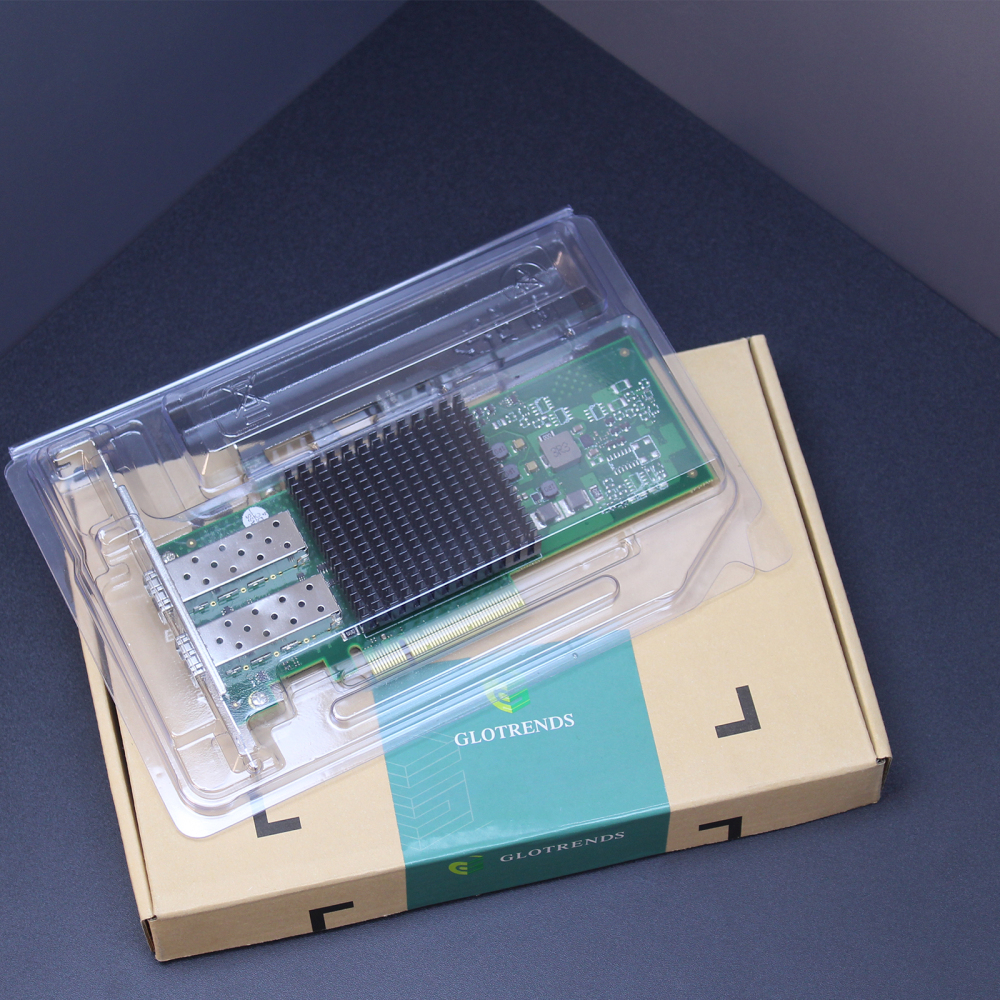 ST7477 2-Port 10Gb SFP+ Network Card with Broadcom BCM57302 Controller, PCIe 3.0 X8 Interface