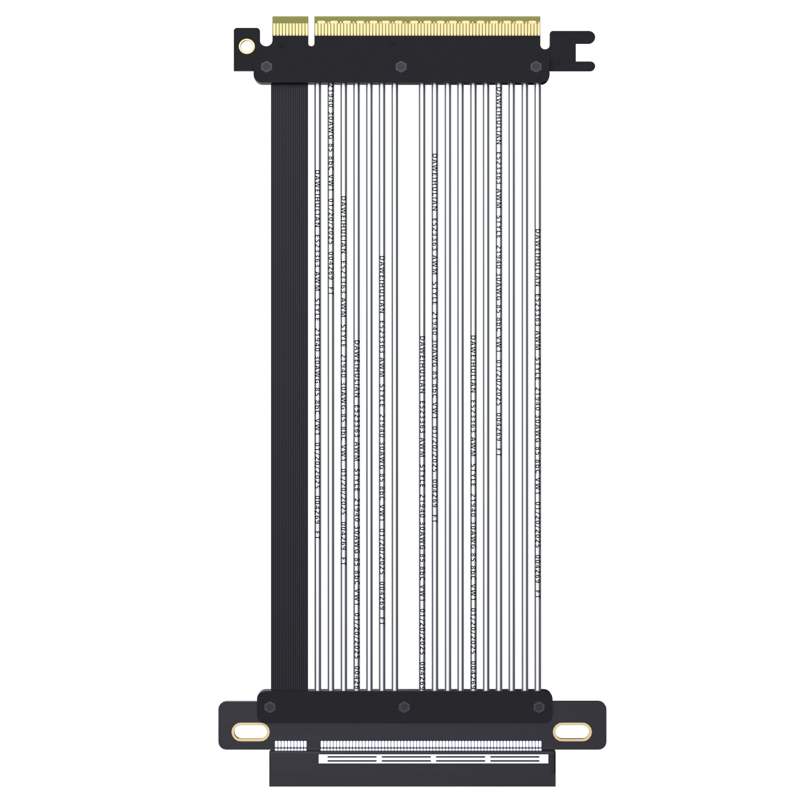 PCIe 5.0 X16 Riser Cable for GPU Server,Industrial-Grade Performance, Straight Angle