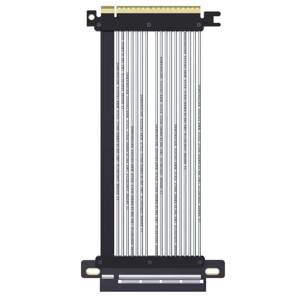 PCIe 5.0 X16 Riser Cable for GPU Server,Industrial-Grade Performance, Straight Angle