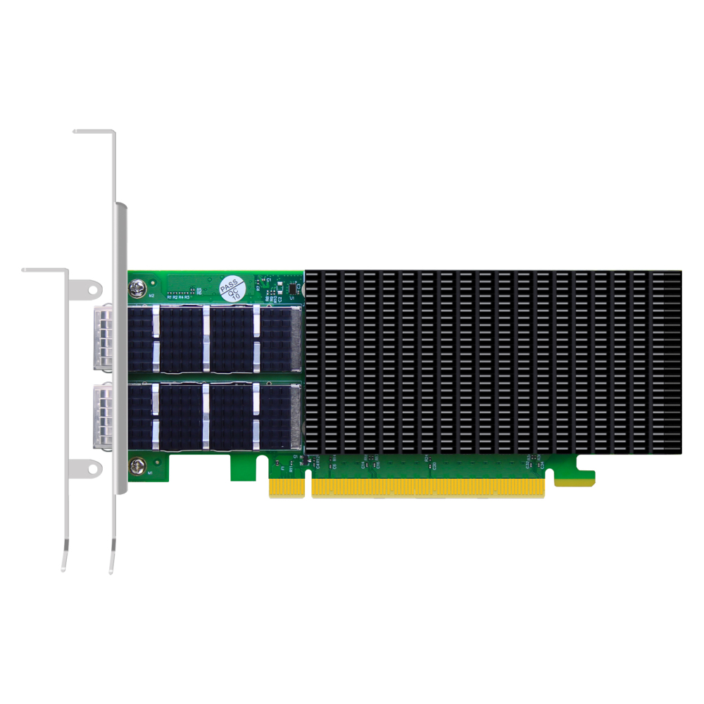 ST7438 2-Port 200Gb QSFP56 Server Network Card with Mellanox ConnectX-6 EN Controller, RDMA over Converged Ethernet