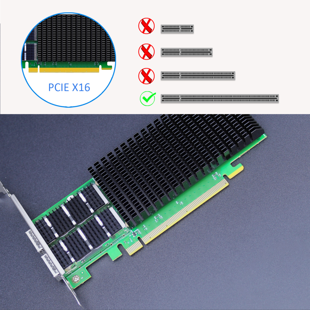 ST7438 2-Port 200Gb QSFP56 Server Network Card with Mellanox ConnectX-6 EN Controller, RDMA over Converged Ethernet