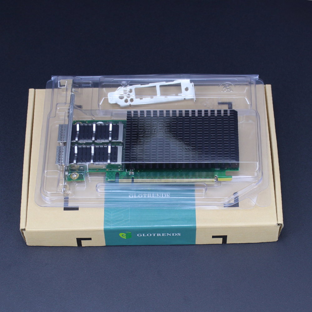 ST7438 2-Port 200Gb QSFP56 Server Network Card with Mellanox ConnectX-6 EN Controller, RDMA over Converged Ethernet