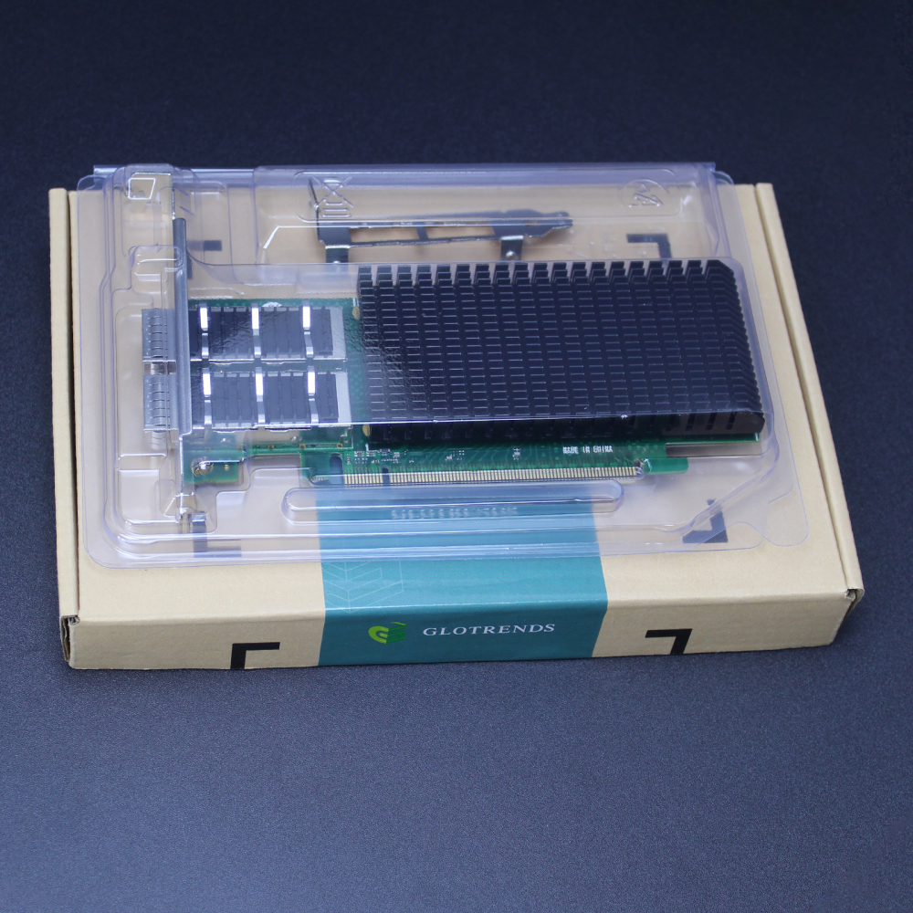 ST7339 2-Port 100G QSFP28 Ethernet Network Card with Intel E810-CAM2 Controller, PCIE 4.0 X16 Interface