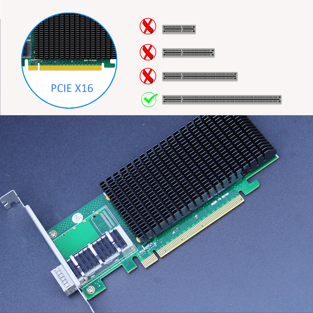 ST7340 1-Port 100G QSFP28 Ethernet Network Card with Intel E810-CAM1 Controller, PCIE 4.0 X16 Interface