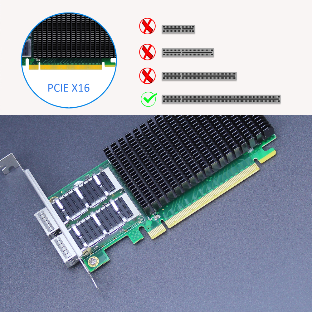ST7338 2-Port 100Gb QSFP28 Server Network Card with Mellanox ConnectX-5 Controller, RDMA Over Converged Ethernet (RoCE)
