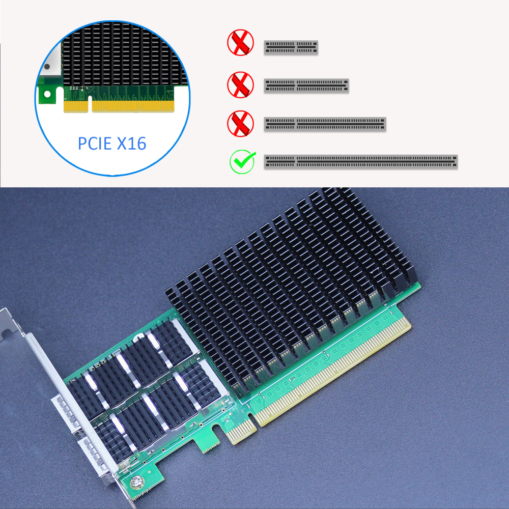 ST7437 2-Port 100Gb QSFP56 Ethernet Network Card with Mellanox ConnectX-6 Dx Controller, RDMA Over Converged Ethernet (RoCE)