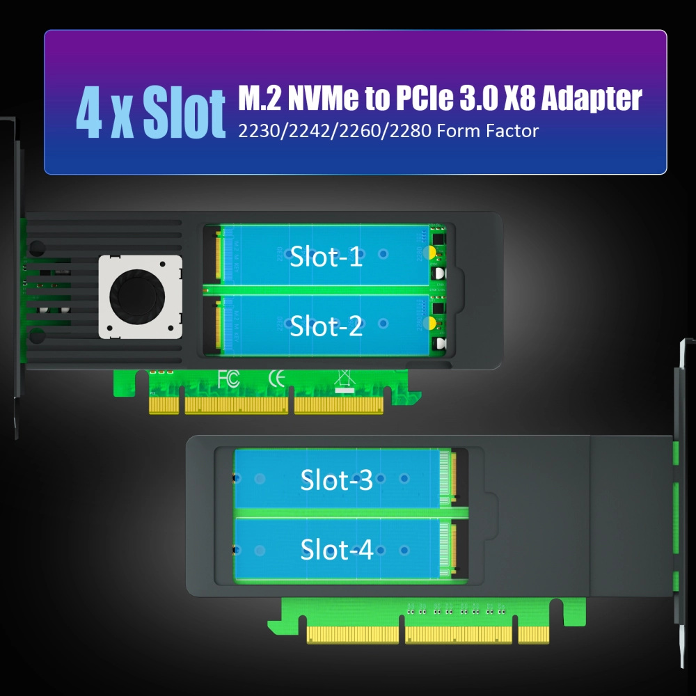 GLOTRENDS PA05 Adattatore da .2 NVe a PCIe 4.0 X4, senza staffa per l