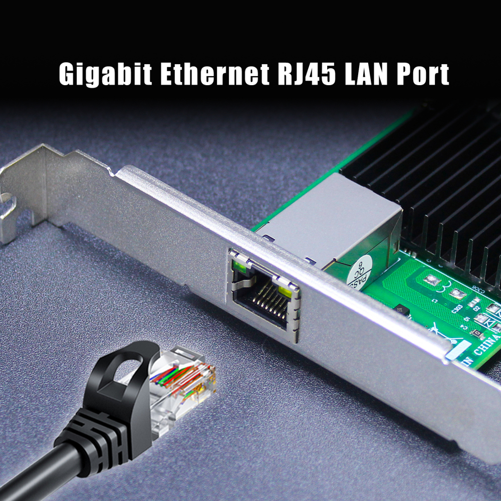 ST7225 PoE+ Network Card with AVB/TSN Function, Gigabit Ethernet RJ45 LAN Port, PCIE 2.1 X1 Interface