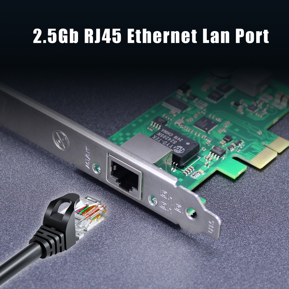 ST7481 2.5Gb PoE+ Network Card, Ethernet RJ45 LAN Port, PCIE 3.1 X1 Interface