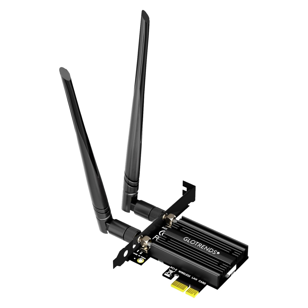 BE6500 WiFi 7 PCIe WiFi Card for AMD/Intel Desktop PC with MT7925B Controller, Bluetooth 5.4