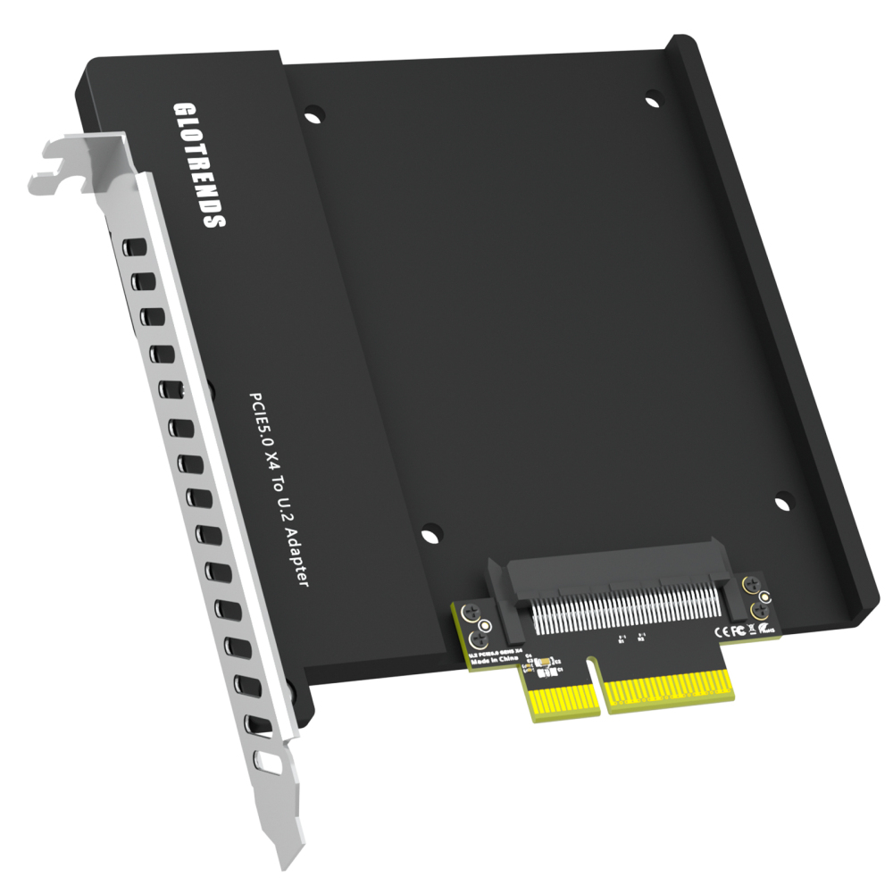 PU15 U.2 to PCIe 5.0 X4 Adapter for 2.5 Inch U.2 SSD, PCIe 5.0 X4 Full Speed