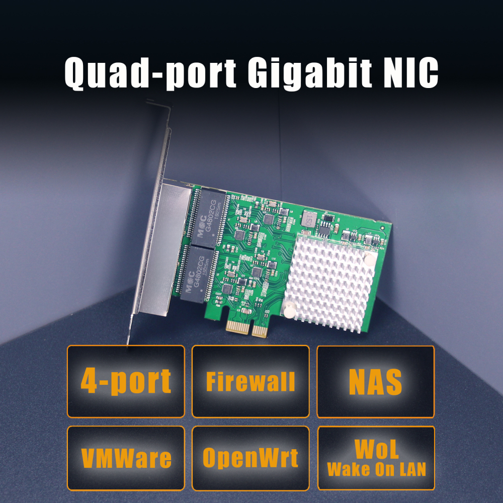 ST7314 4-Port RJ45 Gigabit Ethernet Network Card