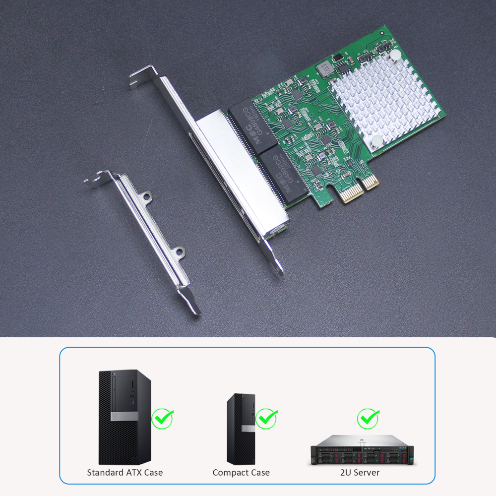 ST7314 4-Port RJ45 Gigabit Ethernet Network Card