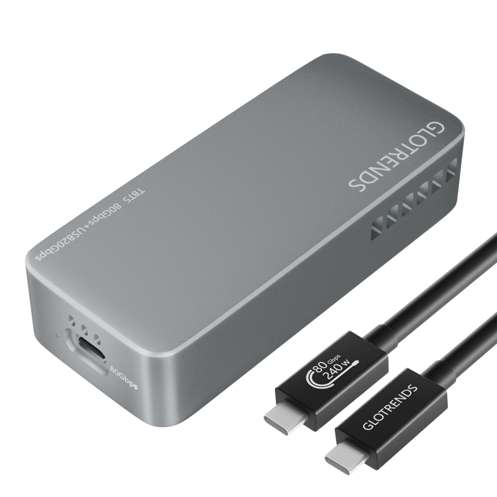 EM6003 80Gbps M.2 NVMe SSD Enclosure, Compatible with Thunderbolt 5/4/3/USB4 and USB 3.2(20Gbps)/3.1/3.0/2.0