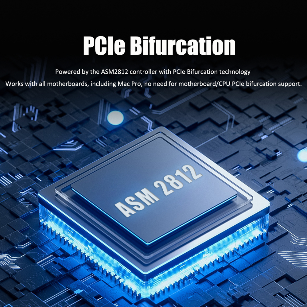 PA20 Dual M.2 NVMe to PCIe 3.0 X4 Adapter with PCIe Bifurcation, Setup Soft M.2 NVMe RAID via OS Tool