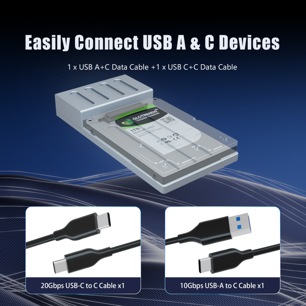 10Gbps USB-C to 2.5 Inch U.2 SSD Docking Station