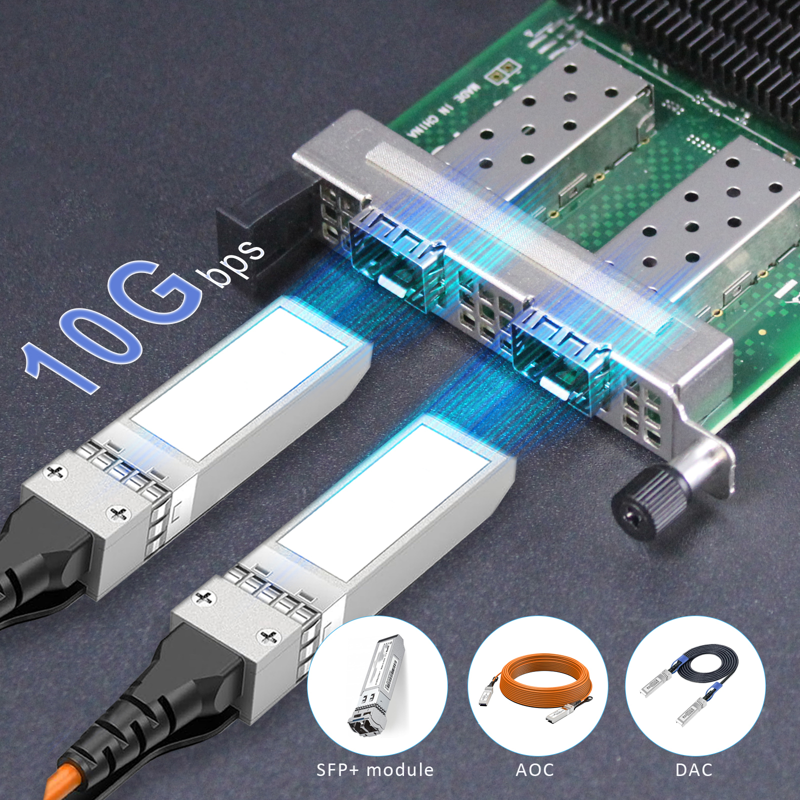 2-Port 10Gbps SFP+ OCP 3.0 Server Network Card with Intel X710-BM2 Controller