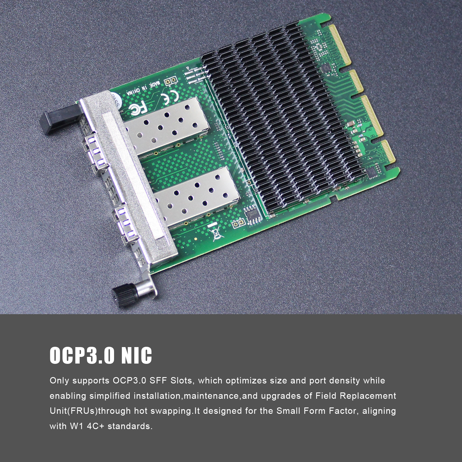 2-Port 10Gbps SFP+ OCP 3.0 Server Network Card with Intel X710-BM2 Controller