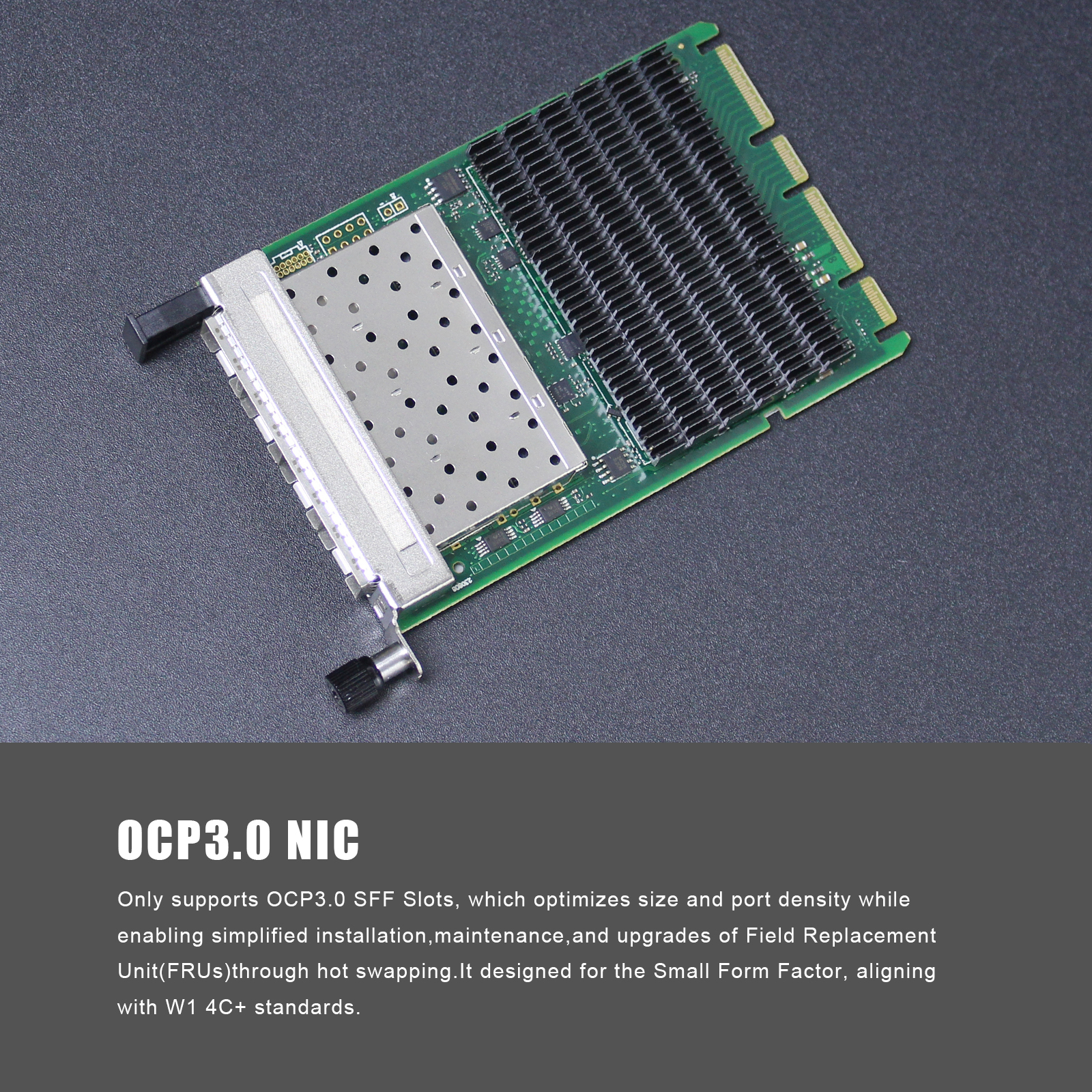 4-Port 25Gbps SFP28 OCP 3.0 Network Card with Intel E810-CAM1 Controller