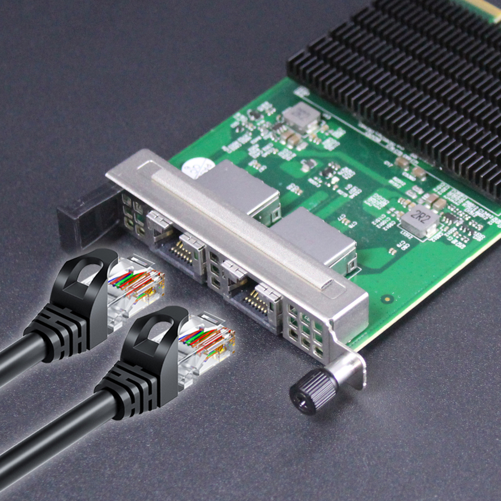 2-Port Gigabit RJ45 OCP 3.0 Network Card with Intel I350-AM2 Controller