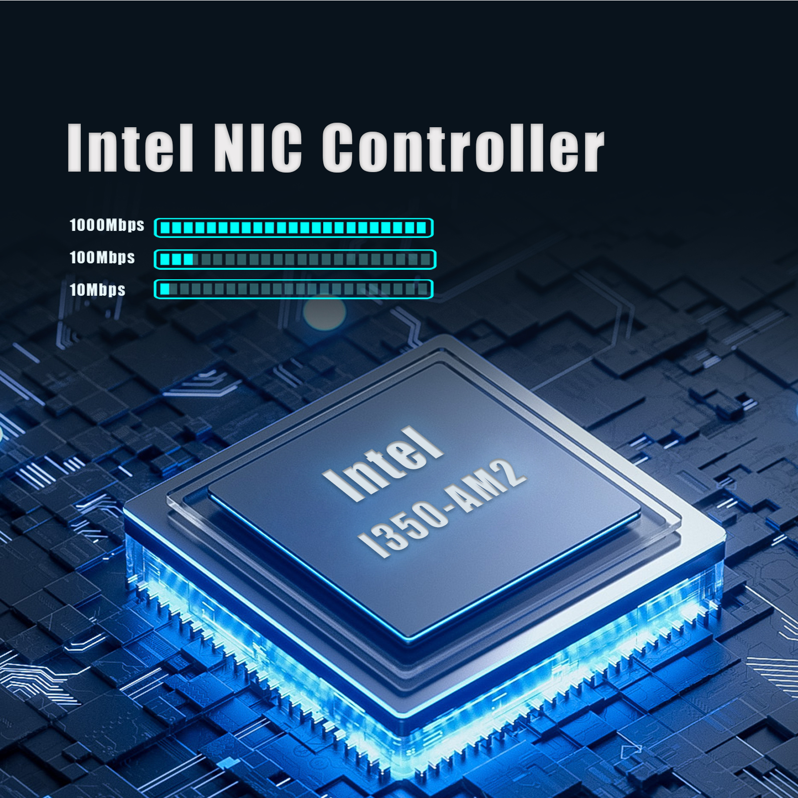 2-Port Gigabit RJ45 OCP 3.0 Network Card with Intel I350-AM2 Controller