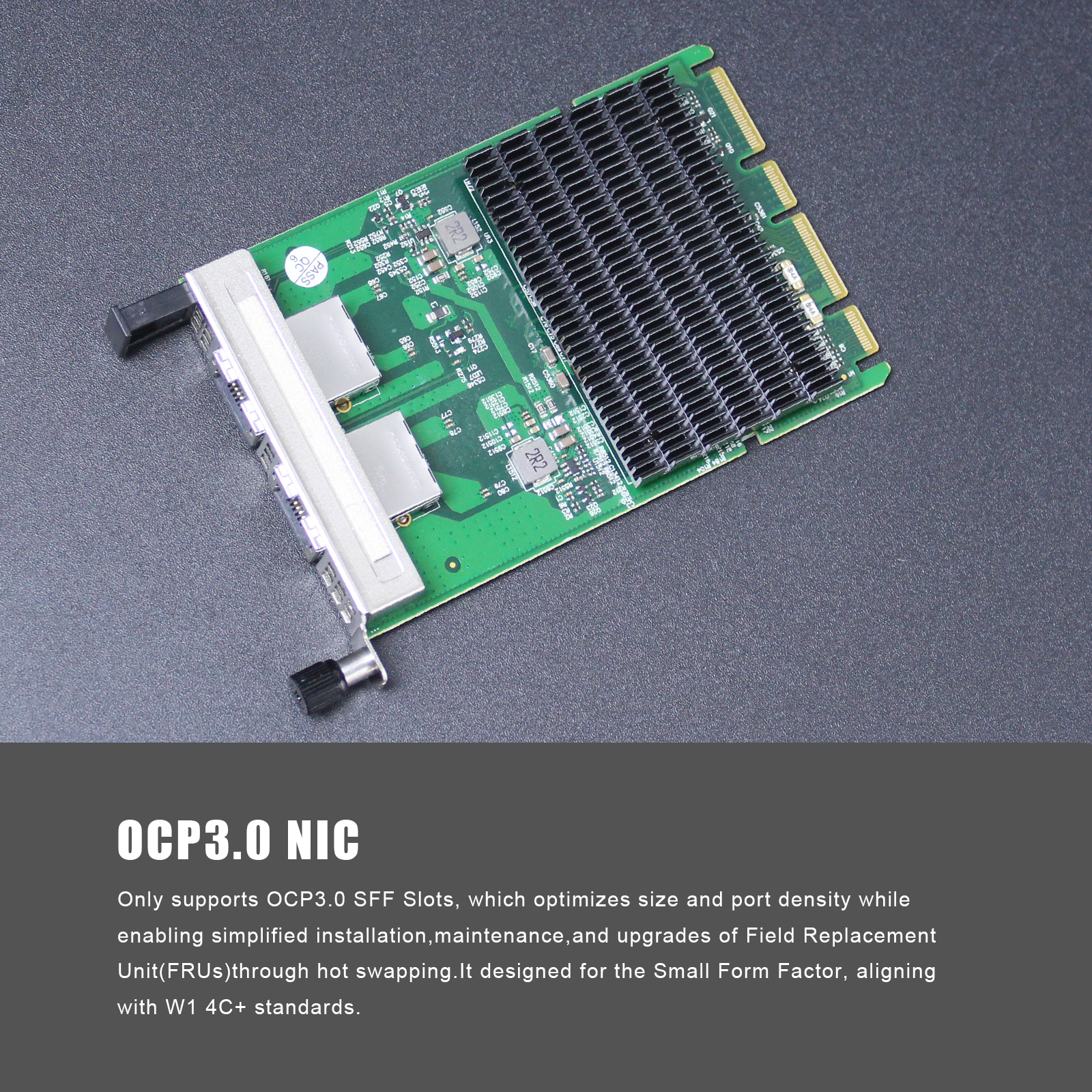 2-Port Gigabit RJ45 OCP 3.0 Network Card with Intel I350-AM2 Controller