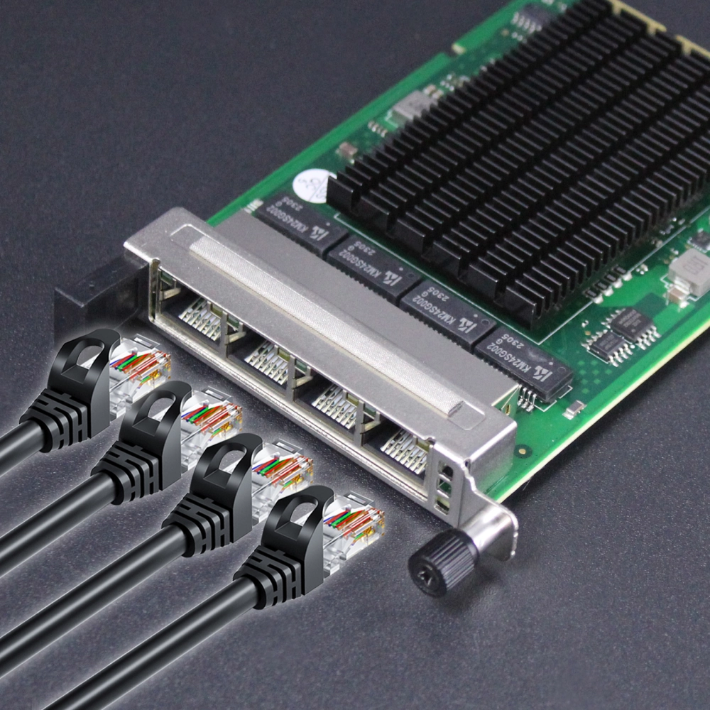 4-Port Gigabit RJ45 OCP 3.0 Server Network Card with Intel I350-AM4 ...
