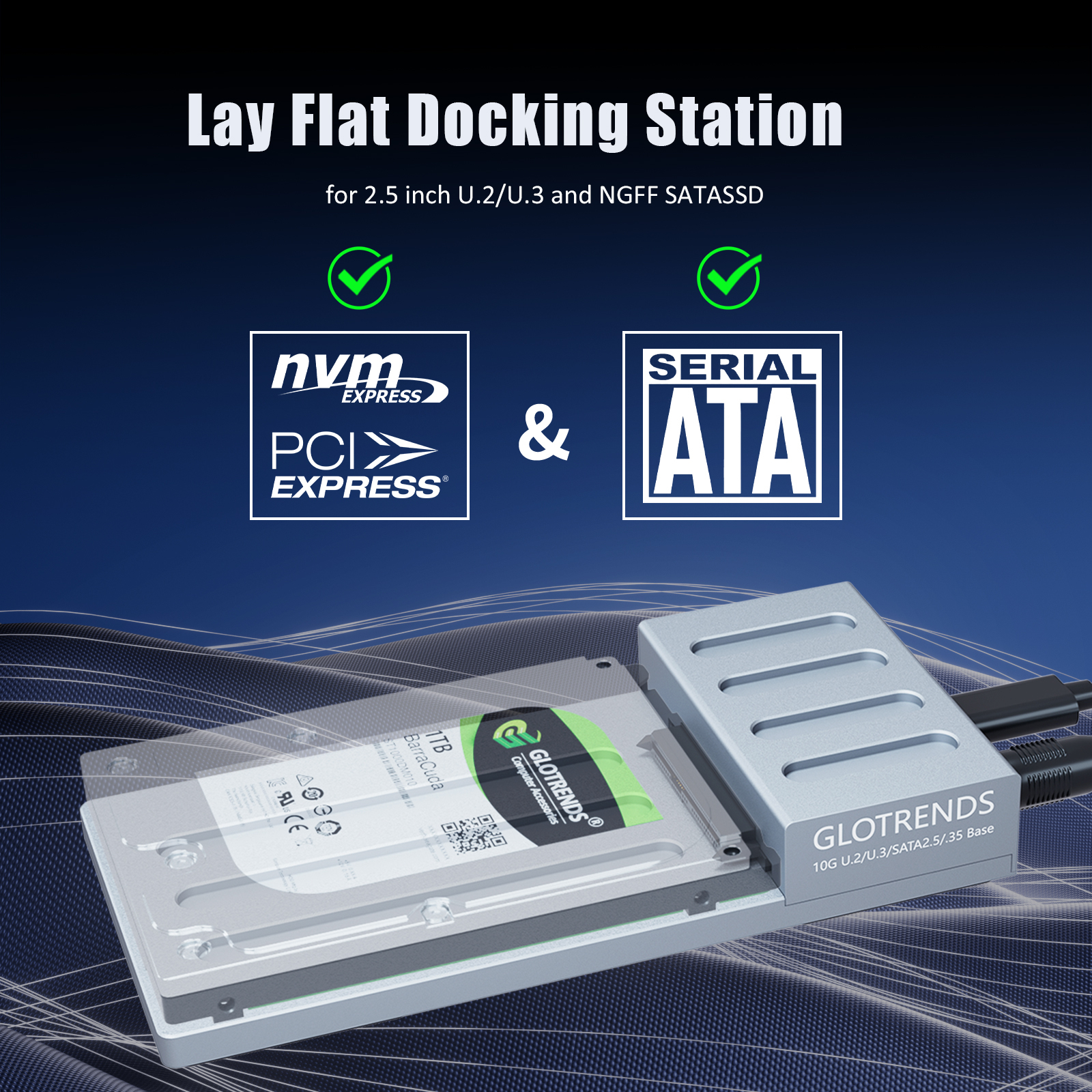 10Gbps USB-C to 2.5 Inch U.2 SSD Docking Station