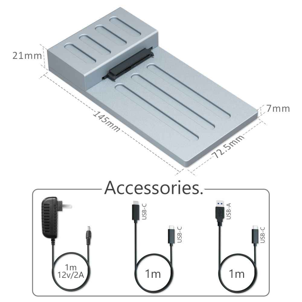 10Gbps USB-C to 2.5 Inch U.2 SSD Docking Station