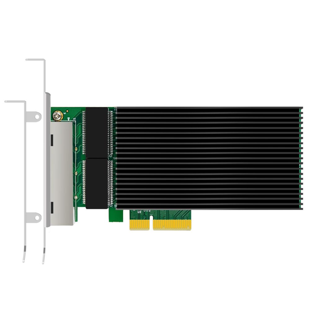 2.5Gb Network Card with 4 RJ45 Port, Intel I226-V Controller,PCIe 3.1 x4, Low Profile