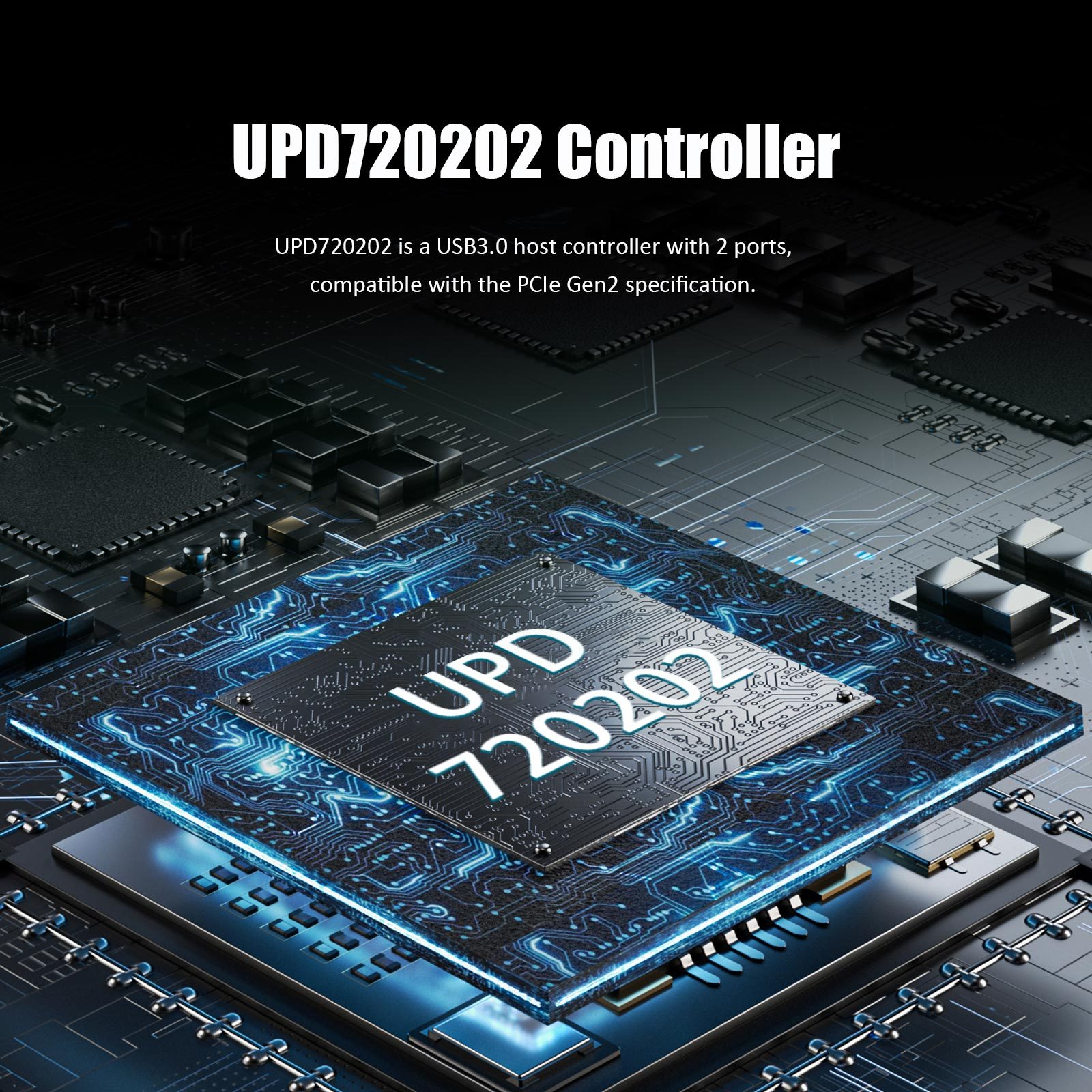 2 Port PCIe USB A Expansion Card, 2 USB-A Ports (USB 3.2 Gen 1)