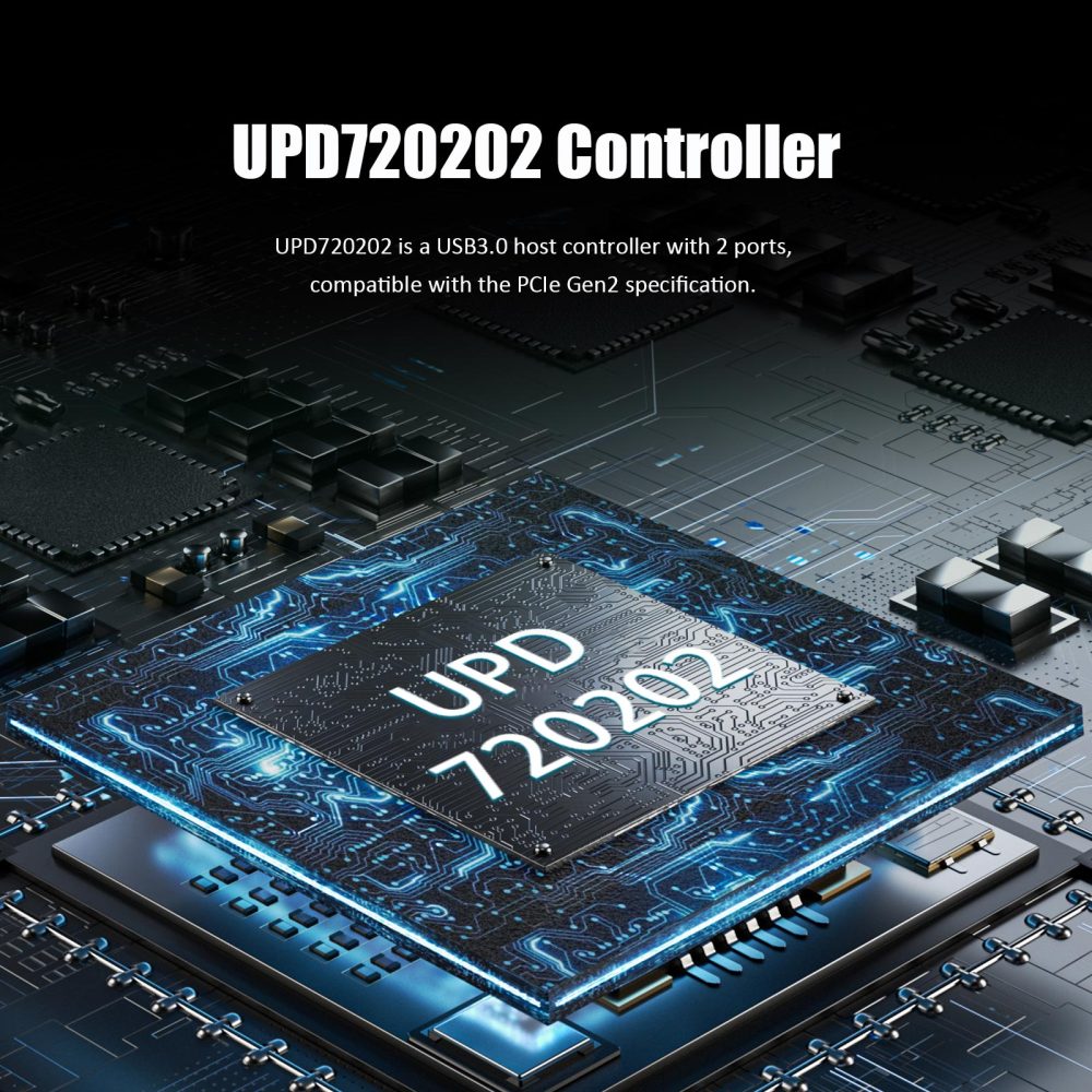 2 Port PCIe USB A Expansion Card, 2 USB-A Ports (USB 3.2 Gen 1)