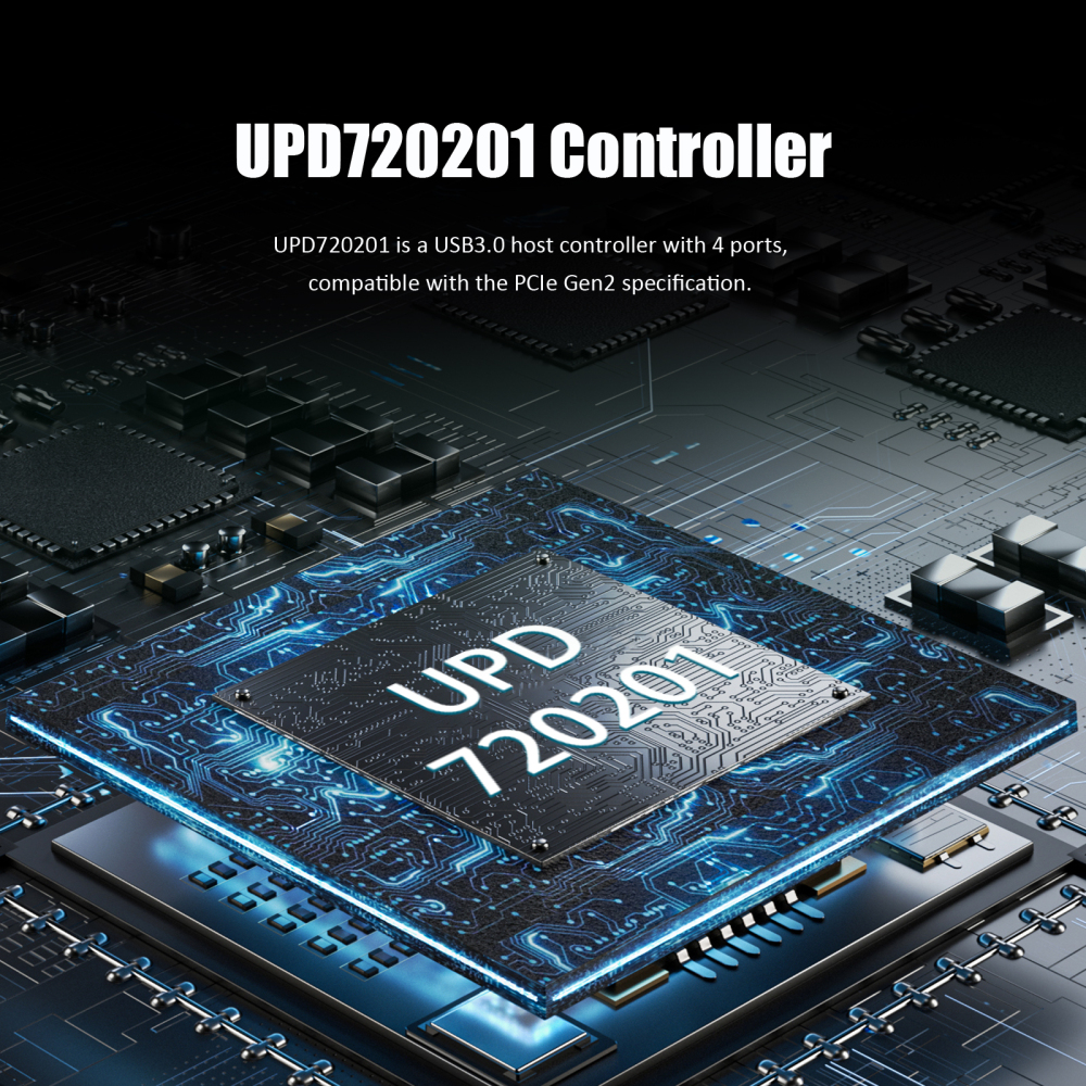4-Port PCIe USB Expansion Card, 4 USB-C Ports (USB 3.2 Gen 1)