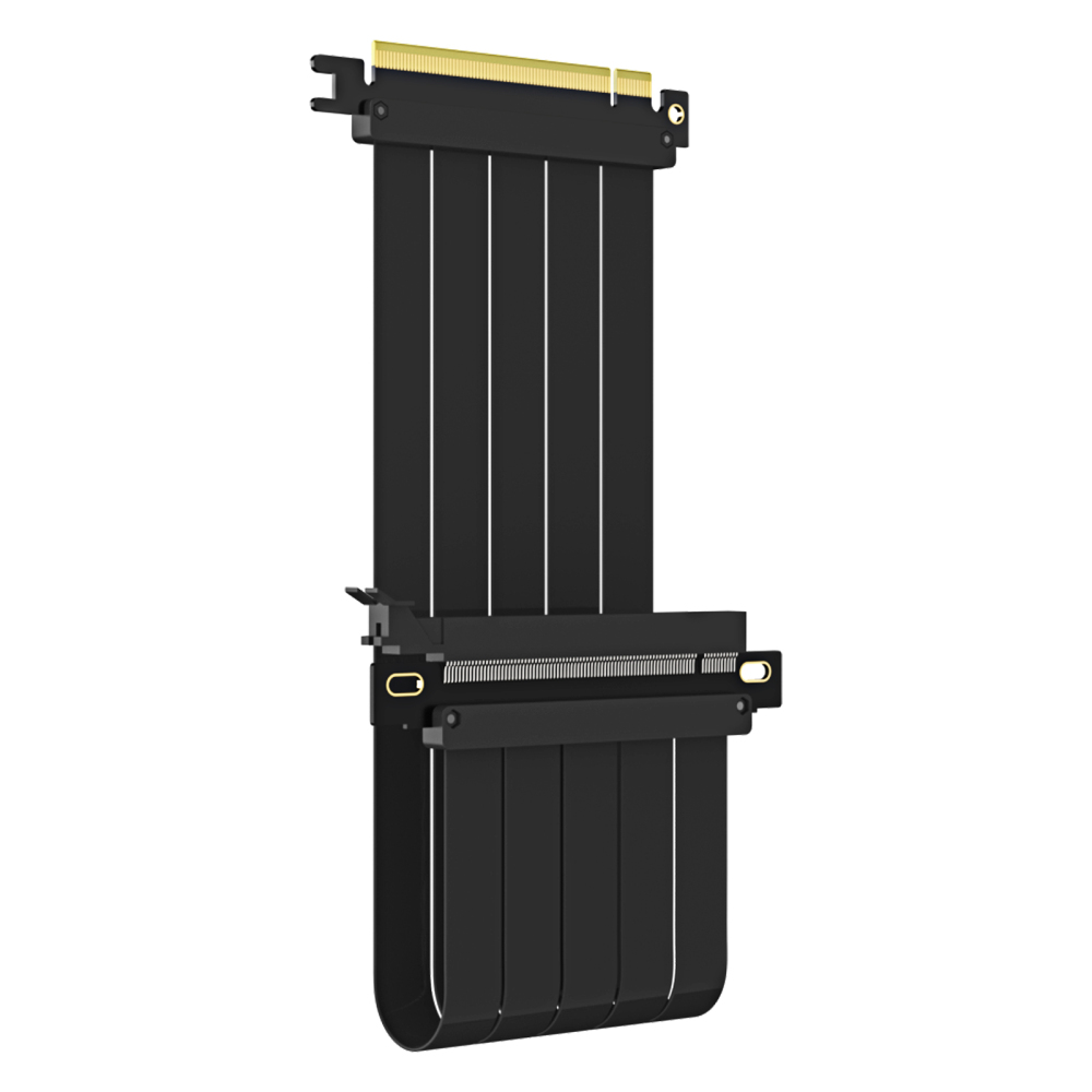 PCIe 4.0 X16 Riser Cable (Straight Angle) for PCIe 4.0/3.0 GPUs, Such as GeForce RTX 40/30 Series and AMD Radeon RX7000/RX6000 Series, etc